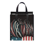 American Flag Skull Print Insulated Lunch Tote