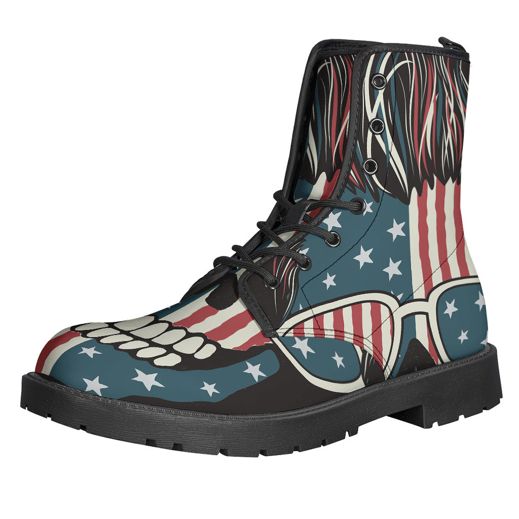 American Flag Skull Print Backpack