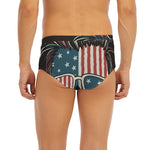 American Flag Skull Print Men's Briefs