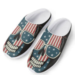 American Flag Skull Print Mesh Casual Shoes