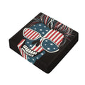 American Flag Skull Print Outdoor Seat Cushion Cover