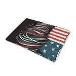 American Flag Skull Print Pet Cooling Mat Cover
