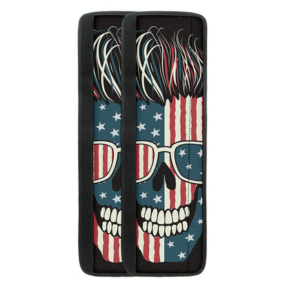 American Flag Skull Print Refrigerator Handle Covers