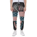 American Flag Skull Print Joggers