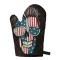 American Flag Skull Print Single Oven Mitt