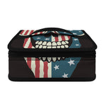 American Flag Skull Print Small Lunch Bag