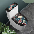 American Flag Skull Print Toilet Lid And Tank Cover Set