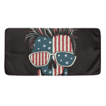 American Flag Skull Print Towel