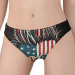 American Flag Skull Print Women's Panties