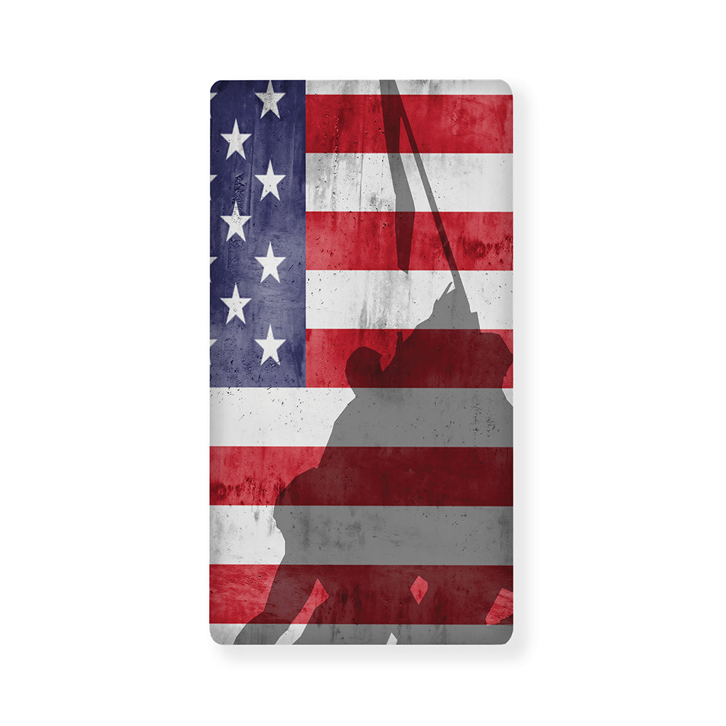 American Flag War Memorial Print Baby Crib Sheet
