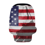 American Flag War Memorial Print Baby Seat Cover