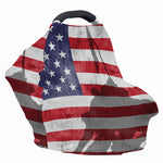 American Flag War Memorial Print Baby Seat Cover