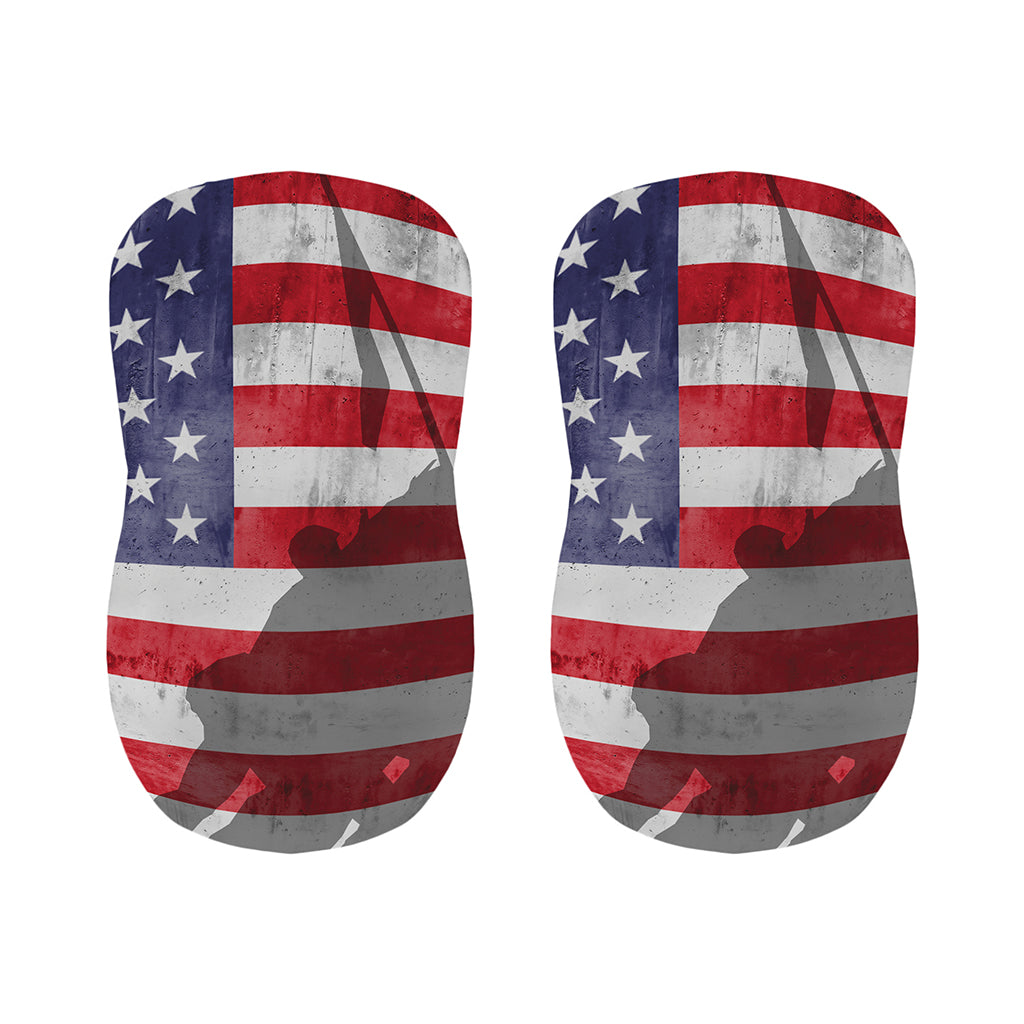 American Flag War Memorial Print Bar Stool Covers