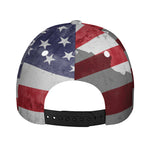 American Flag War Memorial Print Baseball Cap