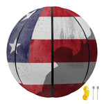 American Flag War Memorial Print Basketball