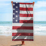 American Flag War Memorial Print Beach Towel