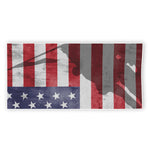 American Flag War Memorial Print Beach Towel