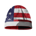 American Flag War Memorial Print Beanie