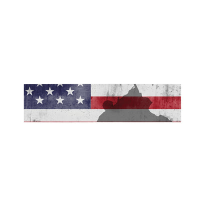 American Flag War Memorial Print Bed Runner