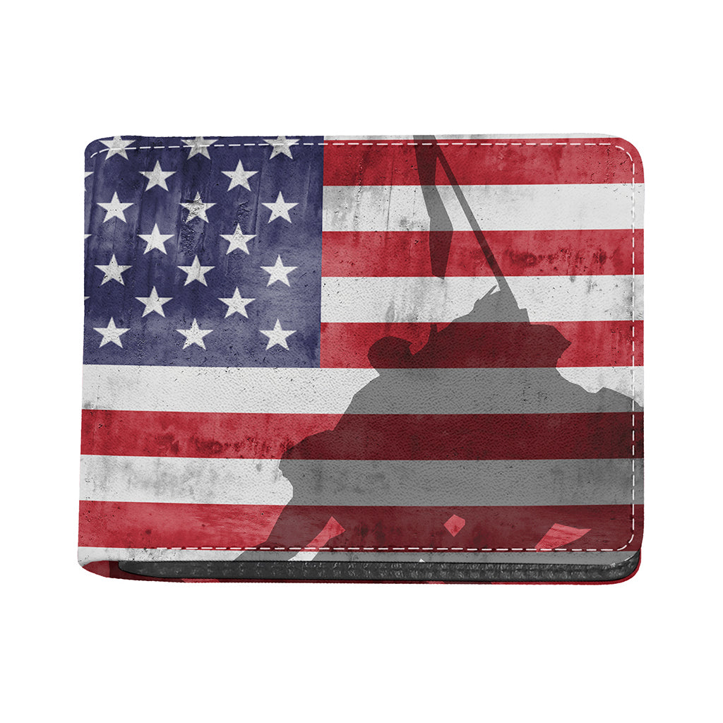 American Flag War Memorial Print Bifold Wallet