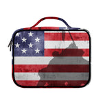American Flag War Memorial Print Briefcase Bible Bag