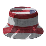 American Flag War Memorial Print Bucket Hat