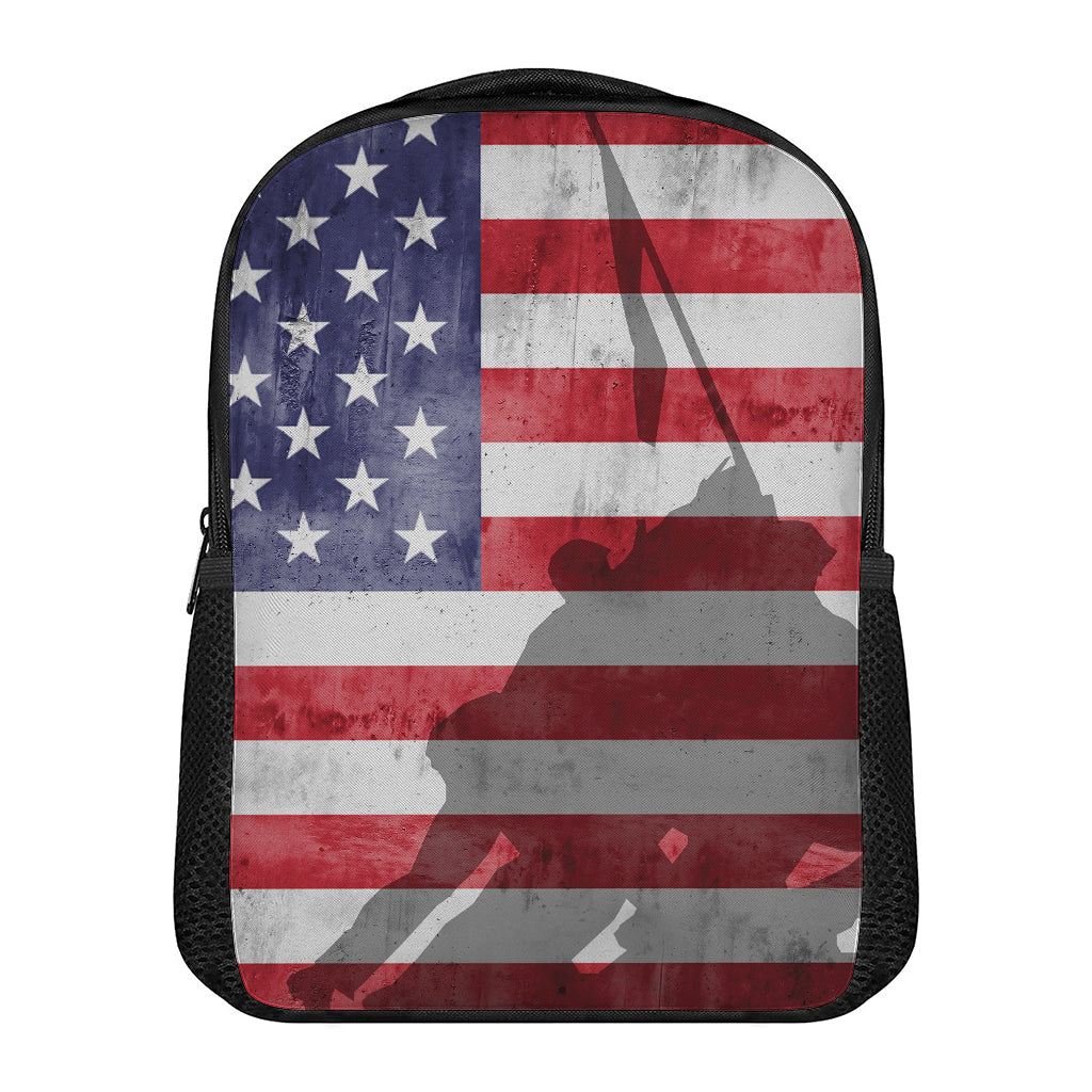 American Flag War Memorial Print Casual Backpack