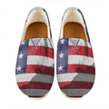 American Flag War Memorial Print Casual Shoes