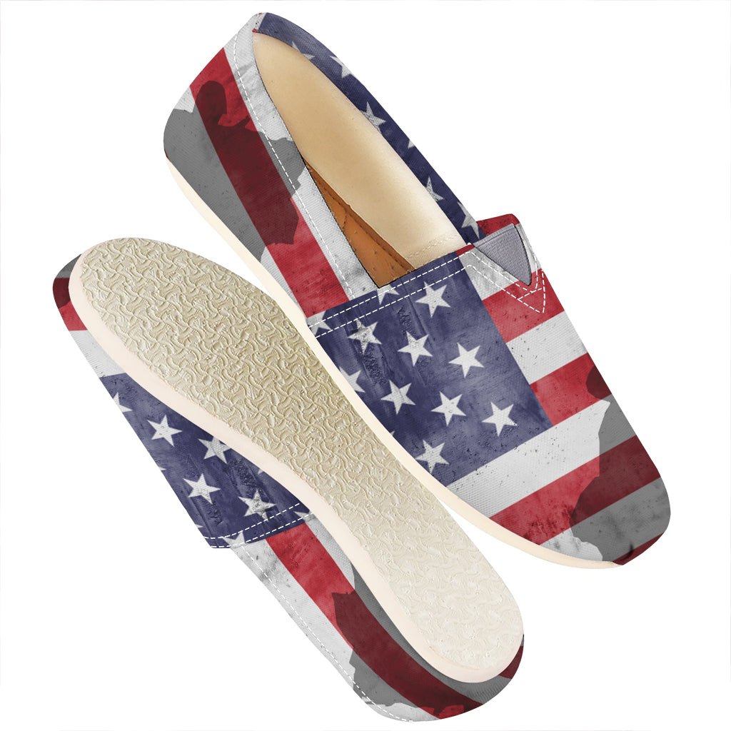 American Flag War Memorial Print Casual Shoes