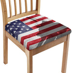 American Flag War Memorial Print Chair Cushion Cover