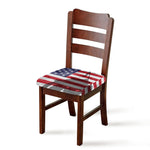 American Flag War Memorial Print Chair Cushion Cover