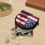 American Flag War Memorial Print Coin Purse