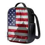 American Flag War Memorial Print Crossbody Lunch Bag