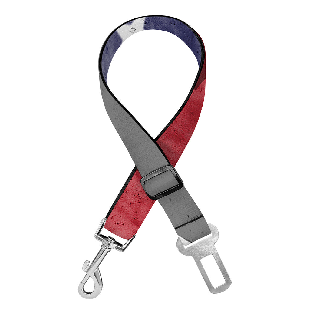 American Flag War Memorial Print Dog Seat Belt