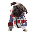 American Flag War Memorial Print Dog Zip Up Hoodie