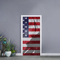 American Flag War Memorial Print Door Sticker