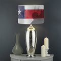 American Flag War Memorial Print Drum Lamp Shade