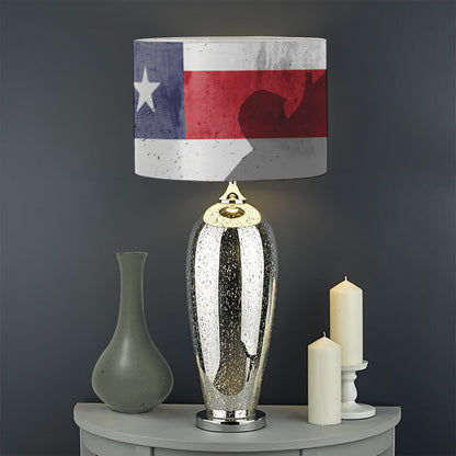 American Flag War Memorial Print Drum Lamp Shade