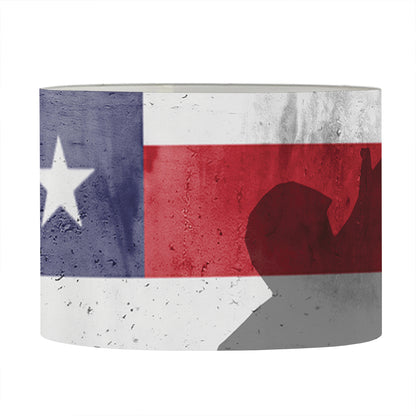 American Flag War Memorial Print Drum Lamp Shade