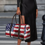 American Flag War Memorial Print Duffle Bag