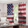 American Flag War Memorial Print Extra Wide Grommet Curtains