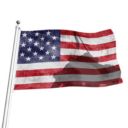 American Flag War Memorial Print Flag