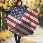 American Flag War Memorial Print Foldable Umbrella