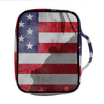 American Flag War Memorial Print Front Pocket Bible Bag