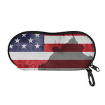 American Flag War Memorial Print Glasses Case