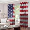 American Flag War Memorial Print Grommet Curtains