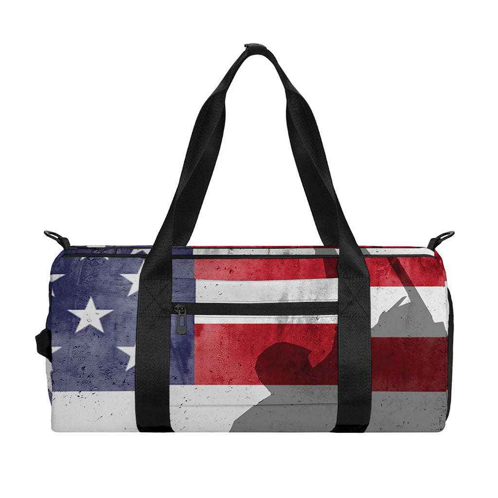 American Flag War Memorial Print Gym Bag
