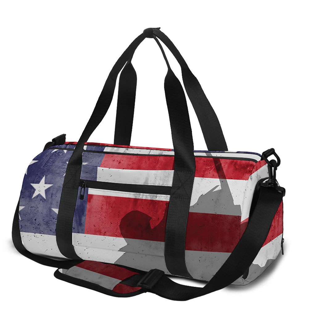 American Flag War Memorial Print Gym Bag