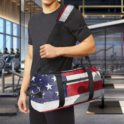 American Flag War Memorial Print Gym Bag