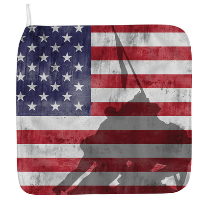 American Flag War Memorial Print Hand Towel